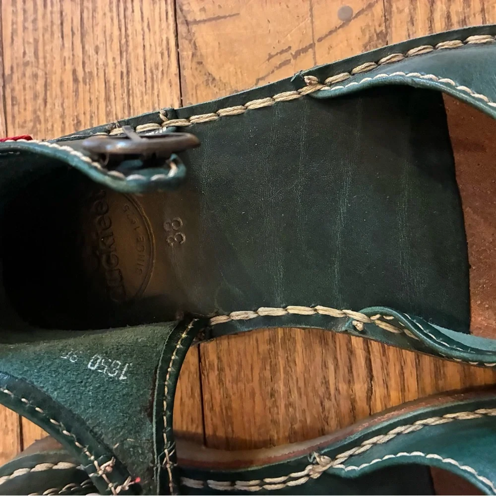 Duckfeet Mols 38 Green Mary Jane Sandals - Picture 6 of 9